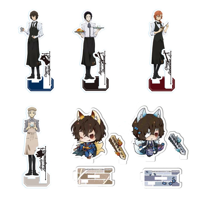 Mô hình nhân vật anime Bungo Stray Dogs để bàn trang trí dạng đứng