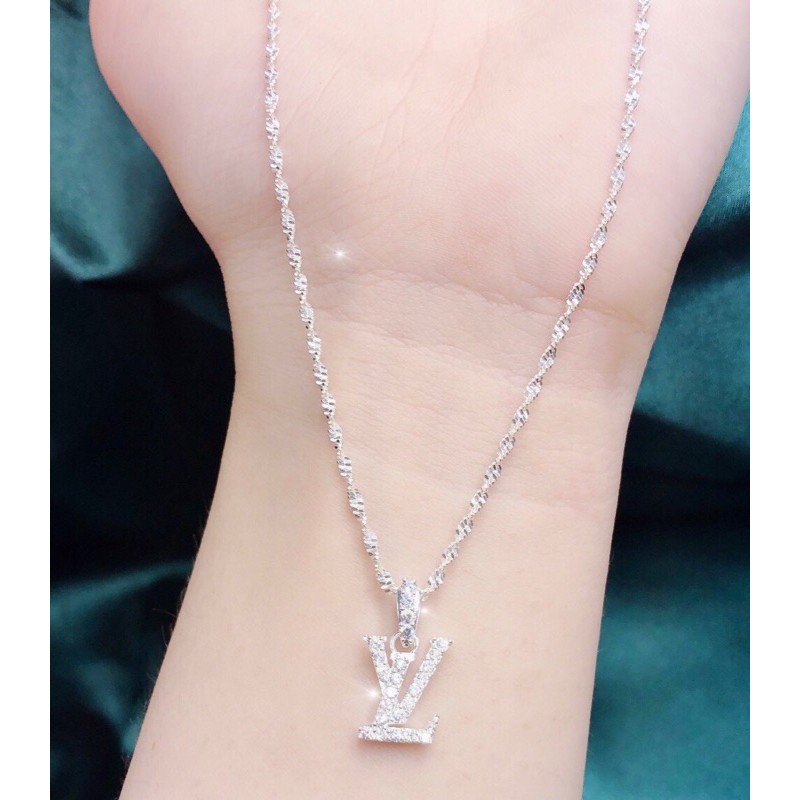 Dây chuyền bạc nữ🌷kèm mặt lv.