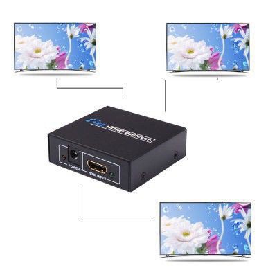 Bộ chia HDMI 1 ra 2 – HDMI Splitter 1x2_Bộ chia HDMI Switch 1 ra 2 Full HD 1080 đen