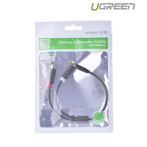 Cáp loa 3.5mm sang 2 đầu hoa sen RCA chính hãng Ugreen 10547
