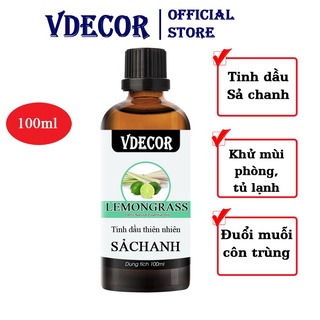 Lọ 100ml tinh dầu sả chanh nguyên chất 100% thiên nhiên