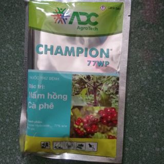 Thuốc trừ bệnh Champion 77WP Đặc trị nấm hồng và thán thư 100gr