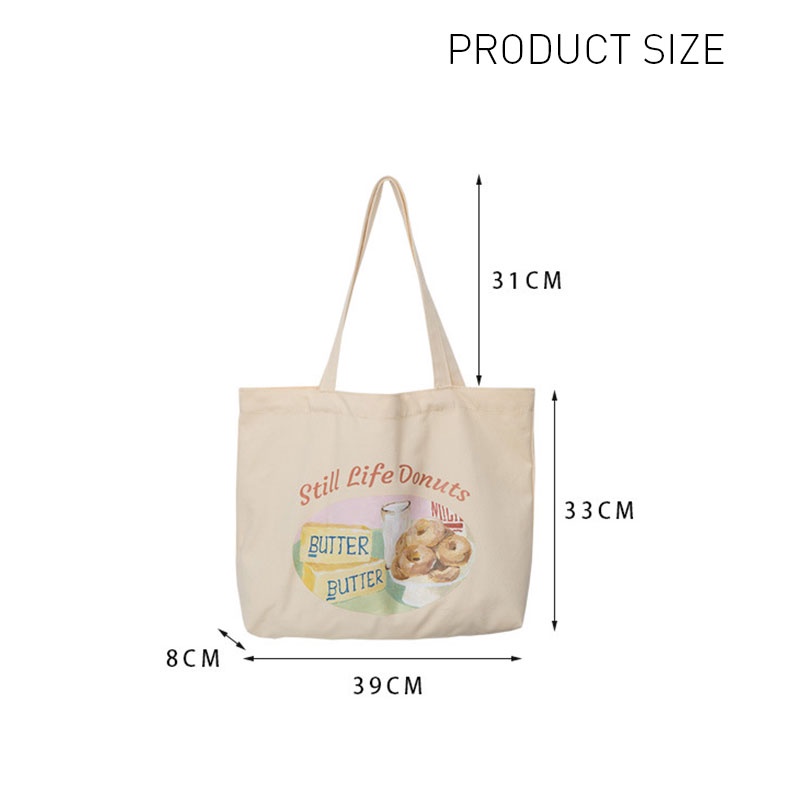 Túi xách YADOU bằng vải canvas sức chứa lớn phong cách Mỹ cổ điển thời trang mùa thu dành cho nữ