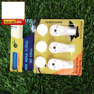 Bộ 3 móc dính tường bê tông siêu chắc - khách sỉ ib
