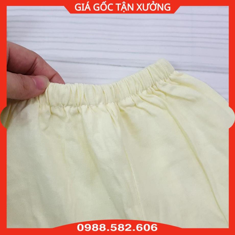 Quần Dài Sơ Sinh Có Đũng Đóng Bỉm Hằng Trang Chất Cotton Cho Bé