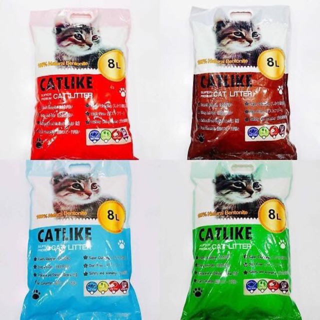 Cát vệ sinh cho mèo Cat Like 8L - cat litter, cát vệ sinh khử mùi, vón tốt, ít bụi, giá rẻ dành cho mèo - Kitty Pet S