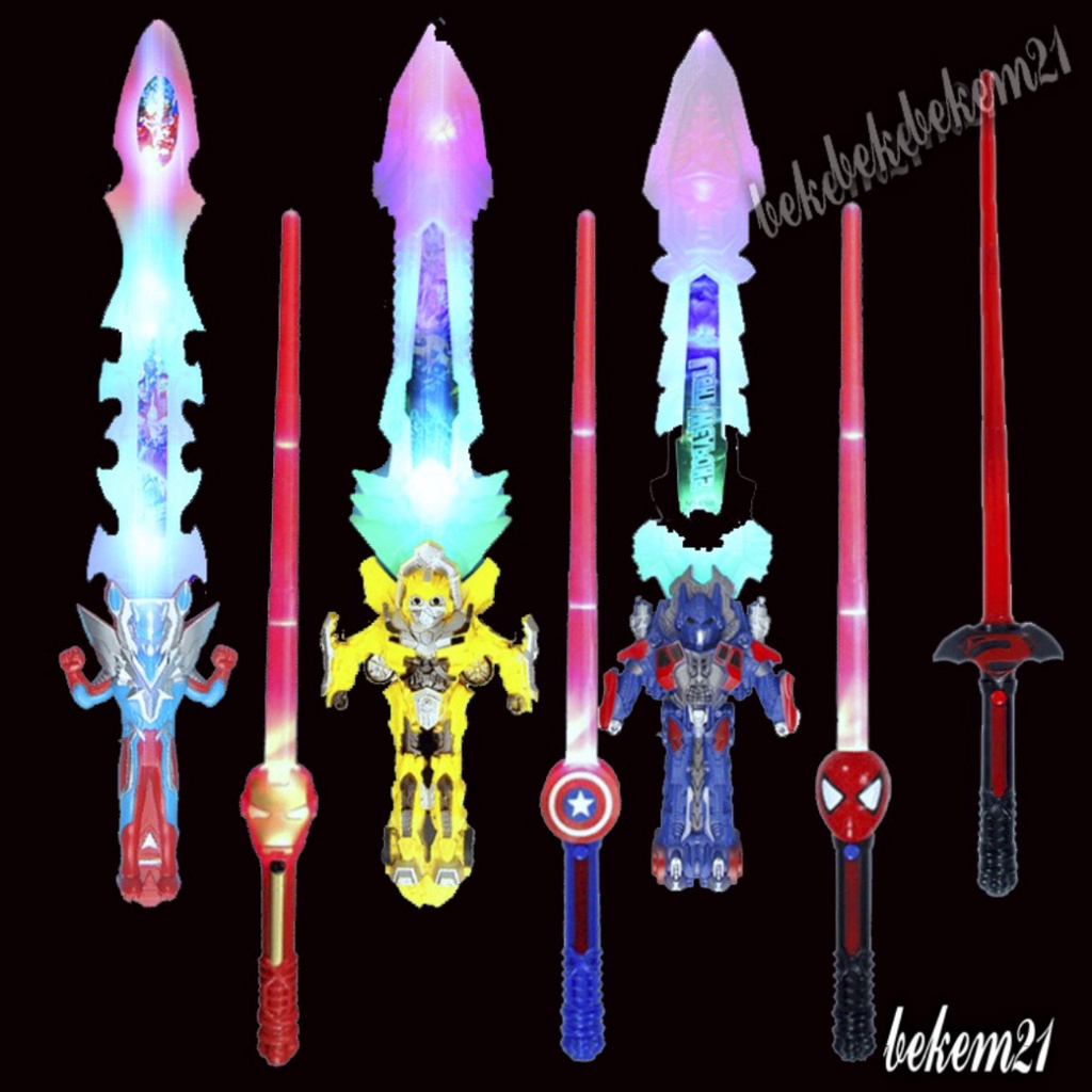 Đồ chơi bé trai Thanh kiếm laser Marvel Avengers đầy màu sắc Chiến tranh giữa các vì sao Cảm ứng trọng lực Phát sáng Đèn