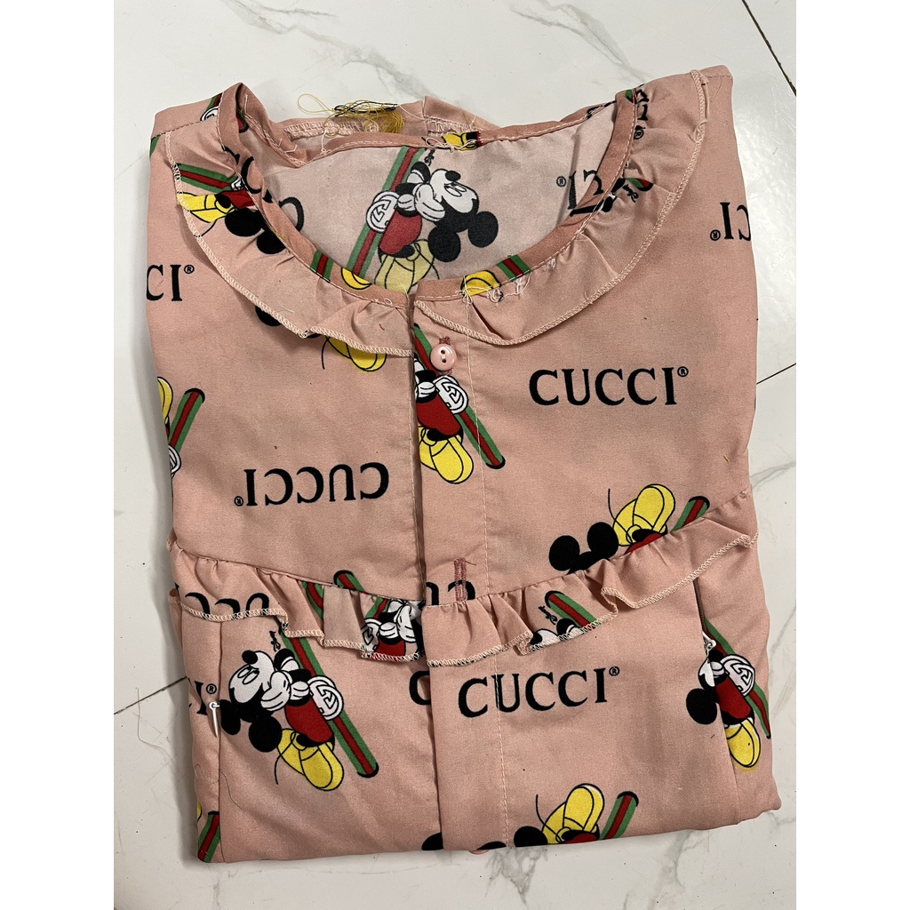 Bộ đồ bầu dài tay và sau sinh chất KATE thái mềm mát quần có chun chỉnh (Xả Kho)