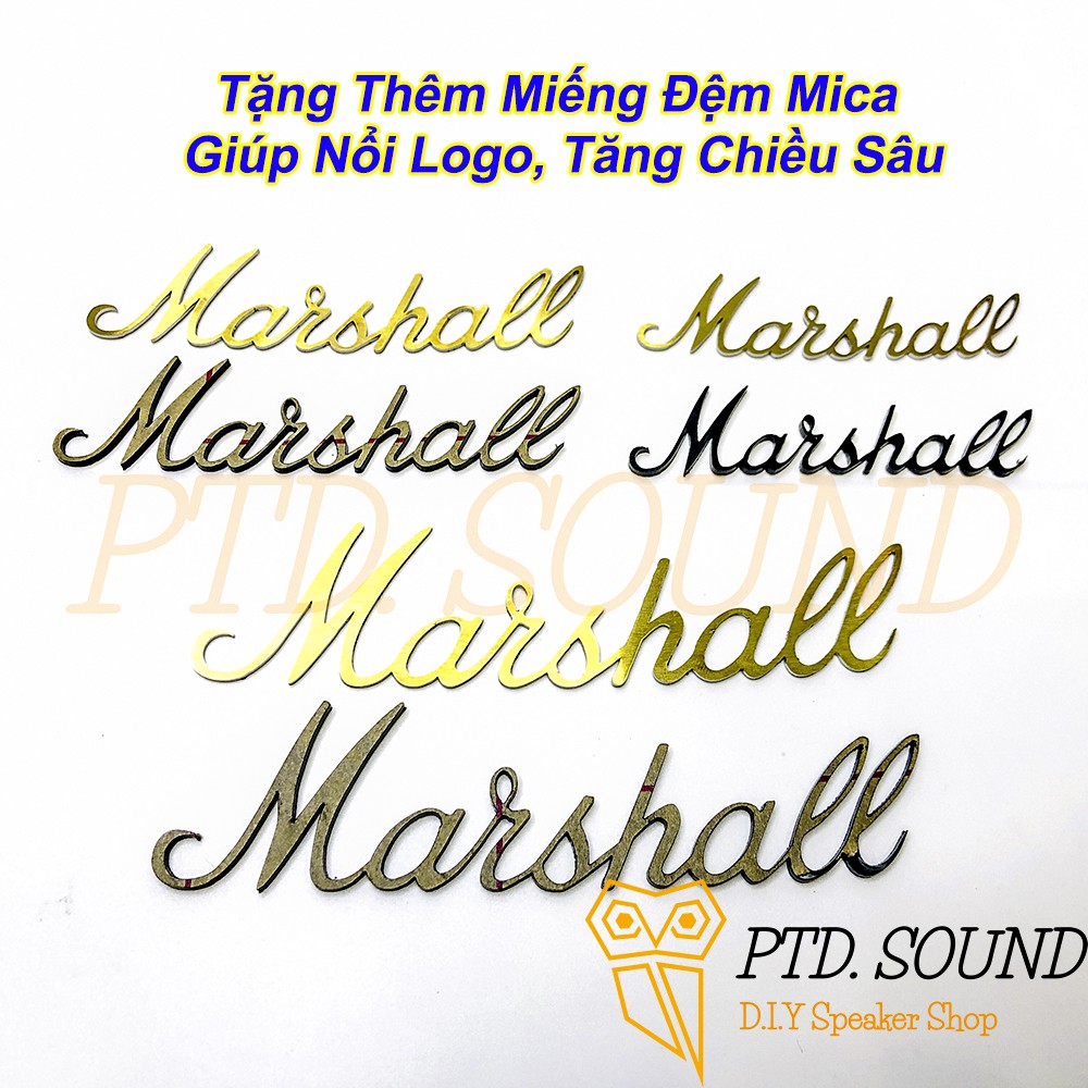 Logo Inox Chữ Marshall làm đẹp cho ê căng loa chế  DIY từ PTD Sound