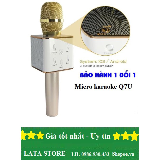 Micro karaoke Q7U_Bảo hành 6T