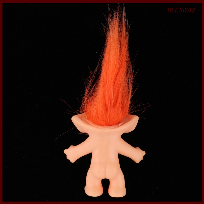 [Blesiya2] Mô Hình Nhân Vật Troll Mini Màu Cam Cổ Điển Trang Trí Bánh Kem Văn Phòng Nhà Cửa