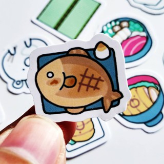 Bộ sticker 40 hình Đồ ăn Nhật Bản - GB004 (Ảnh thật tự chụp)