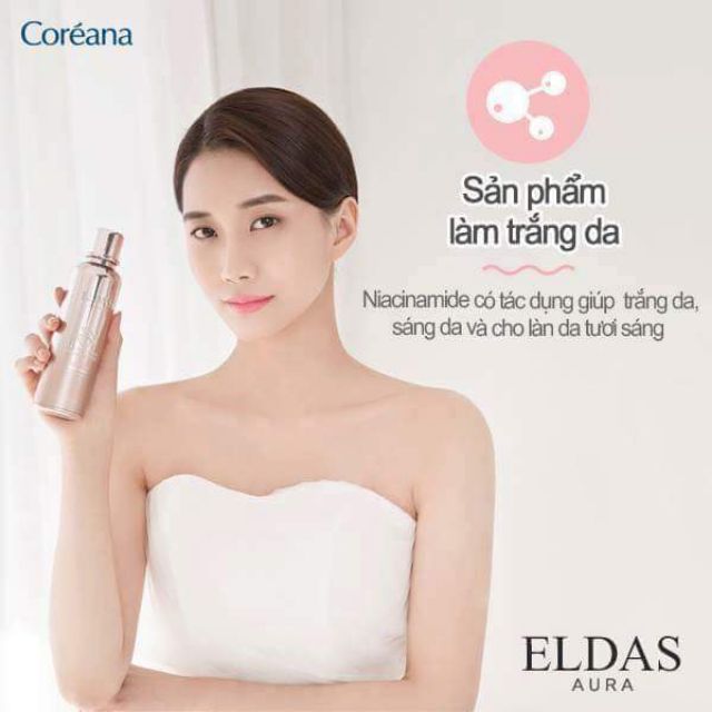 Tinh Chất Chống Lão Hóa Coréana Eldas Aura Shine Gold Pearl Premium Peptide All In One