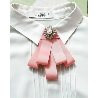 Nơ cài áo đính đá handmade thời trang