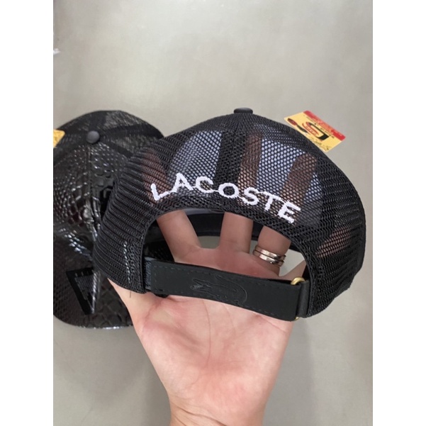 Nón kết nam giả da cá sấu lacoste phong cách