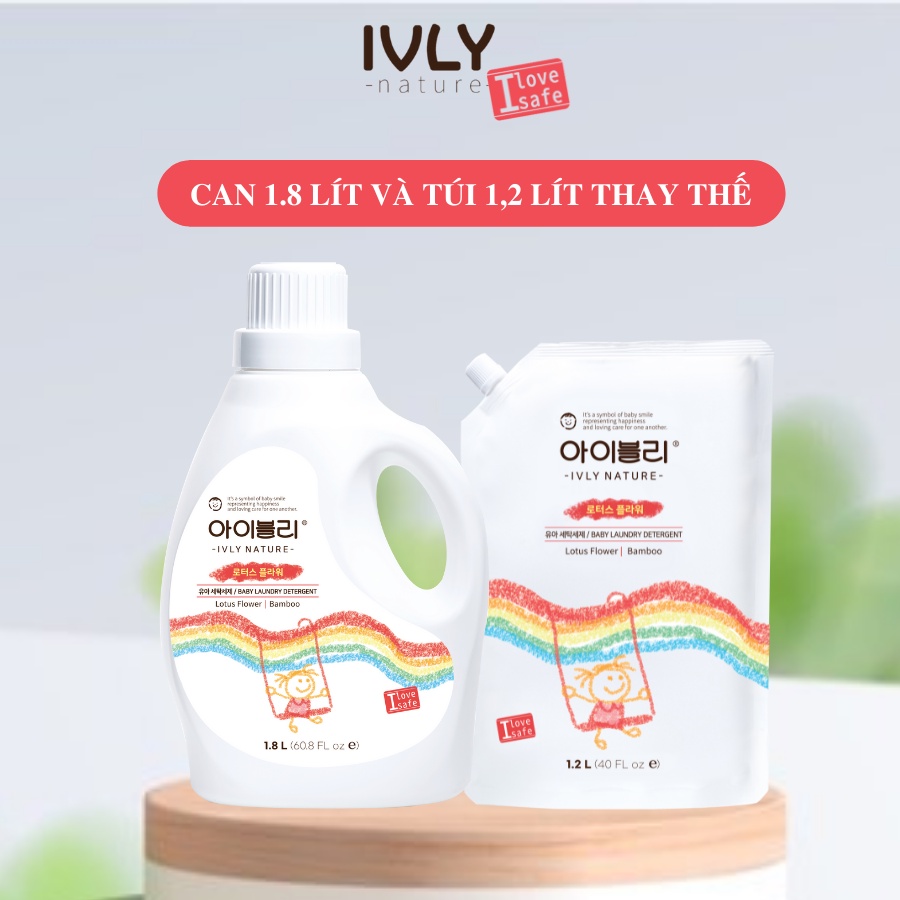 Nước giặt đồ trẻ sơ sinh tinh chất thiên nhiên IVLY Natural Hàn Quốc