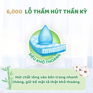 Tã/bỉm Lót Sơ Sinh Molfix Thiên Nhiên sợi tre và bông Organic tự nhiên NB1 90+10 / NB2 64 +10