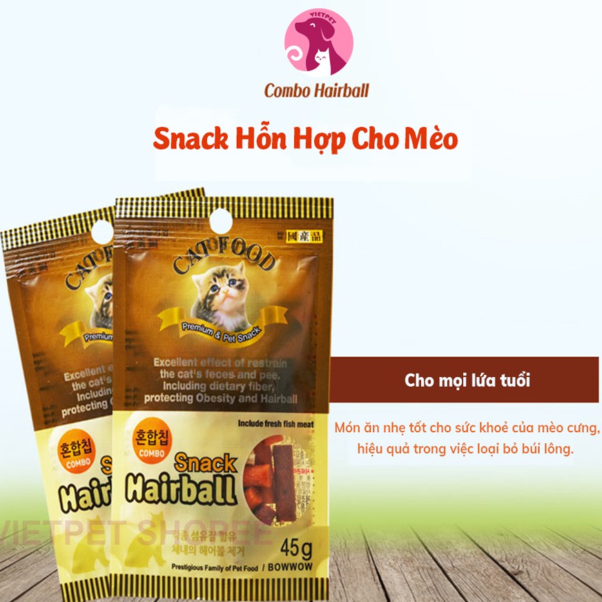 Snack hỗn hợp cho mèo Meowow (NK Hàn Quốc) - Bánh thưởng mềm thơm ngon tuyệt cú mèo