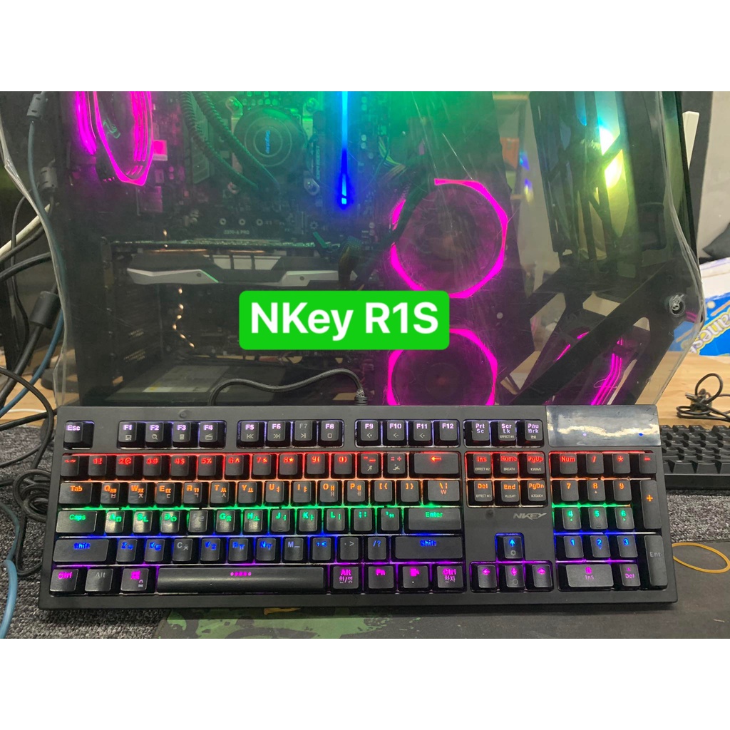 Bàn phím cơ gaming NKey R1s - Blue/ Brown Switch OUTEMU