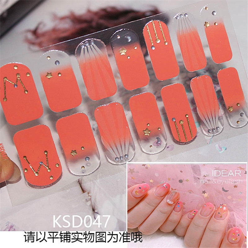 phiên bản Hàn Quốc của nhãn dán móng tay, bơ, hoa, tất cả các loại hoa văn đều rẻ và đẹp