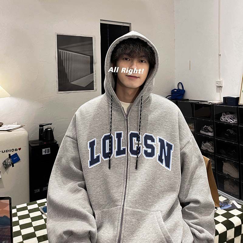 Áo Hoodie Dáng Rộng Thời Trang Hongkong Cá Tính Dành Cho Nam