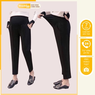 Quần bầu - quần baggy bầu công sở thiết kế trẻ trung hiện đại cho size từ 40 tới 70kg - Shopdobau