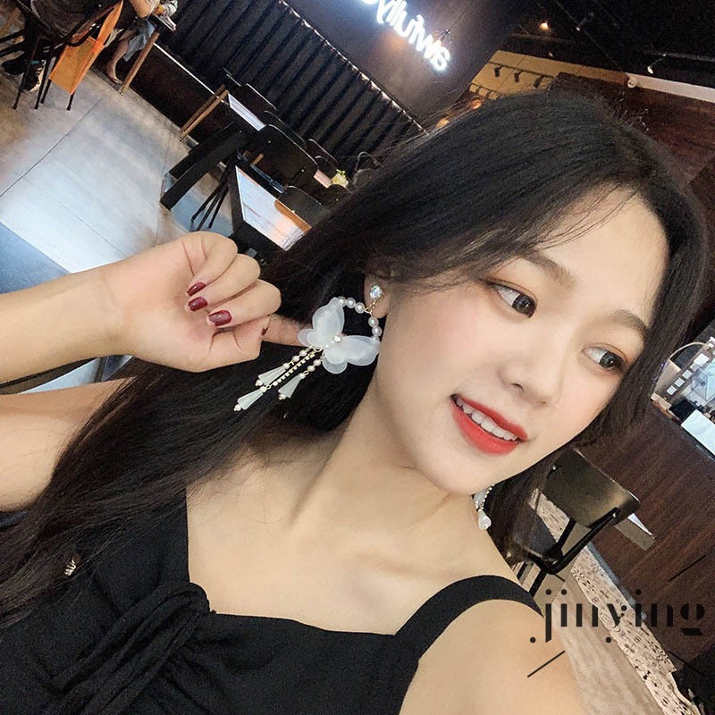 GETNOIVAS Khuyên tai nữ trang dáng dài tạo hình độc đáo