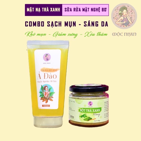 Sữa rửa mặt nghệ Ả Đào, sữa rửa mặt cho da dầu,mụn nhạy cảm,sáng da giảm mụn mờ thâm MỘC NHAN 150ml | BigBuy360 - bigbuy360.vn