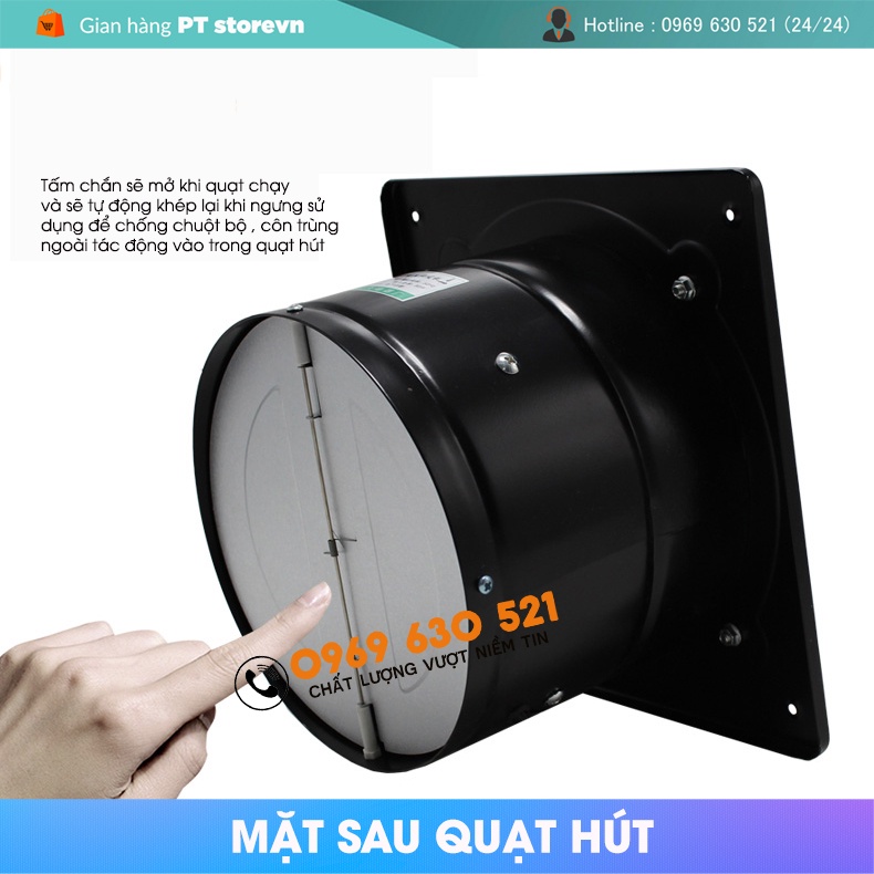 Quạt hút gió, Quạt Thông Gió , hút mùi nhà bếp , nhà vệ sinh , phòng ngủ Model FD-100, FD-150 , FD-200 công xuất 25-80W