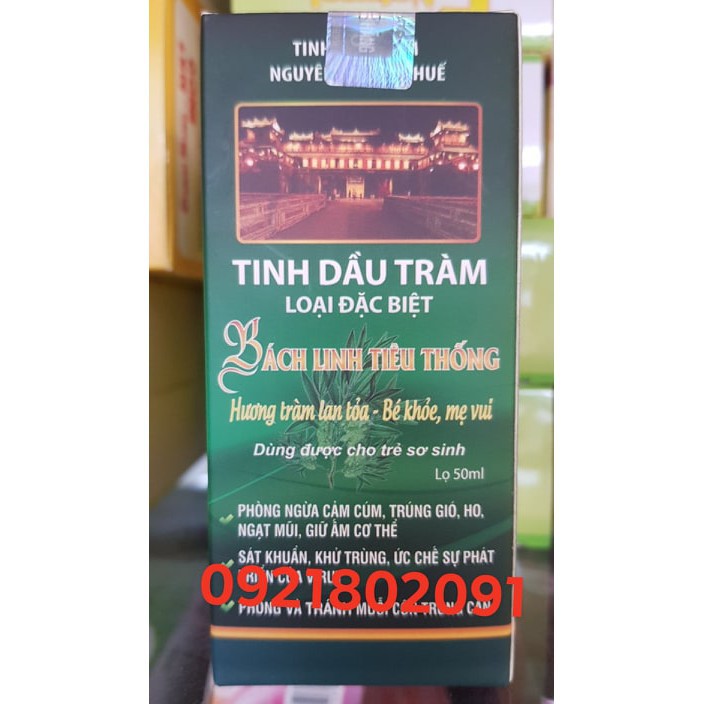 TINH DẦU TRÀM BÁCH LINH TIÊU THỐNG  (tên mới tinh dầu tràm loại đặc biệt bách linh)