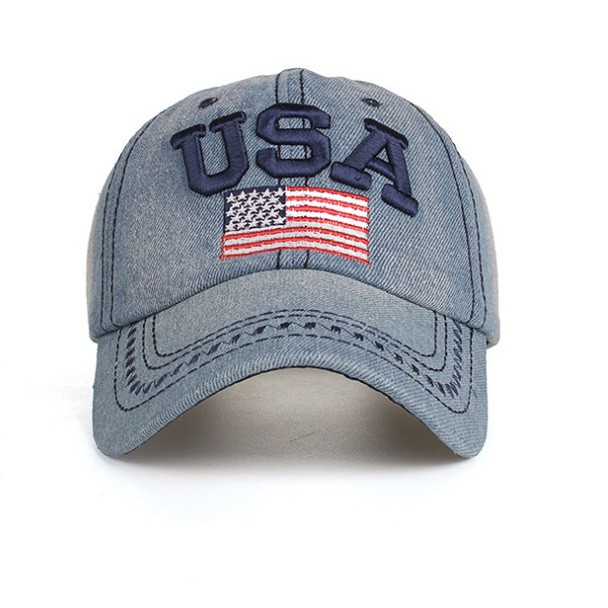 [CHUẨN ĐẸP] Nón kết, mũ lưỡi trai USA A020 vải jeans thoáng mát, điều chỉnh được