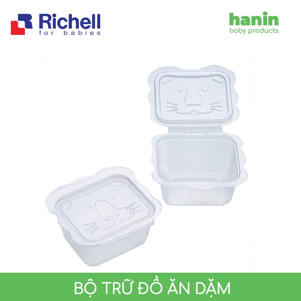 Khay Trữ Đông Richell - Bộ Chia Thức Ăn Richell Trữ Đồ Ăn Dặm Cho Bé