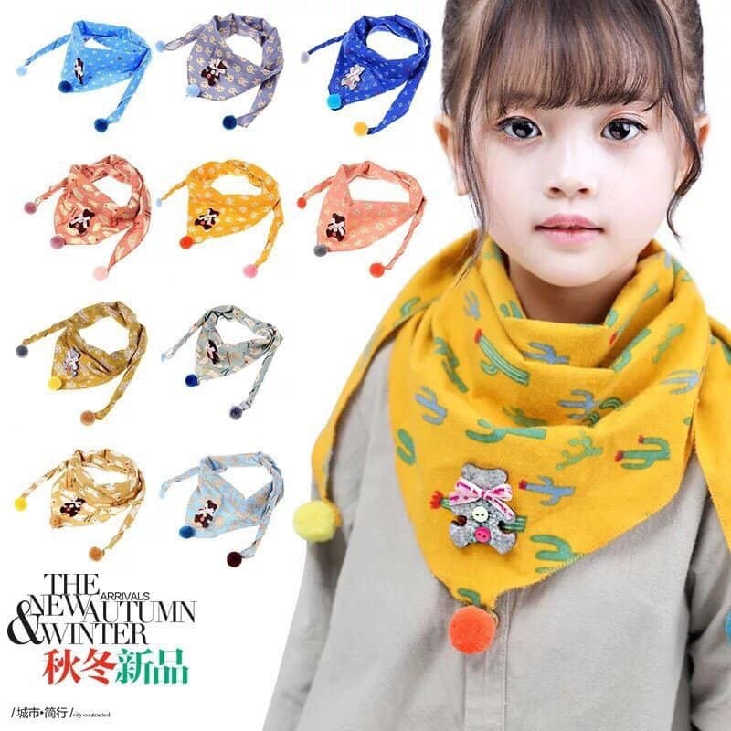 Sét 5 chiếc khăn quàng cổ cho bé ( hình chiếc yếm )