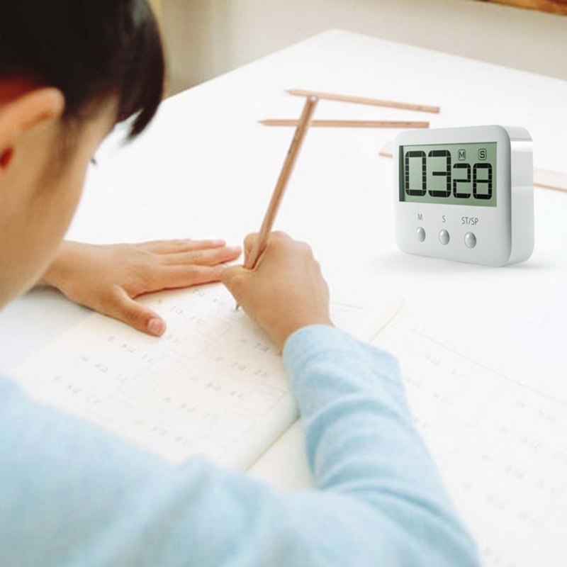 Đồng Hồ Hẹn Giờ Nấu Ăn Kỹ Thuật Số Đếm Ngược Từ Tính Kèm Màn Hình LED Cỡ Lớn Chuyên Nghiệp Cho Bé