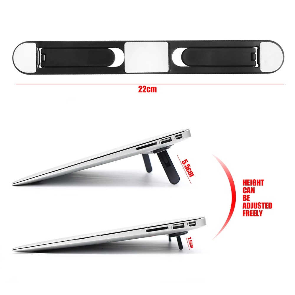 1 Giá Đỡ Laptop Gập Gọn Tự Dính Để Bàn Tiện Dụng