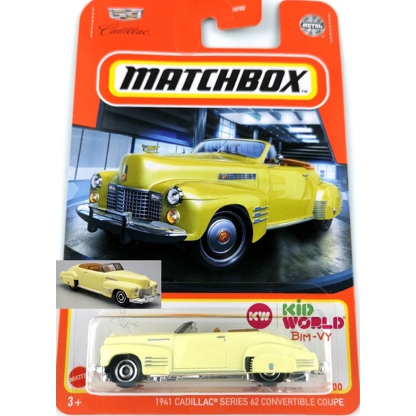 Xe mô hình Matchbox 1941 Cadillac Series 62 Convertible Coupe GVX44.