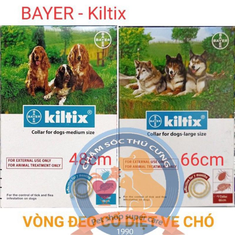 KILTIX( Bayer )- Vòng Đeo Cổ Loại Trừ Ve Rận Chó