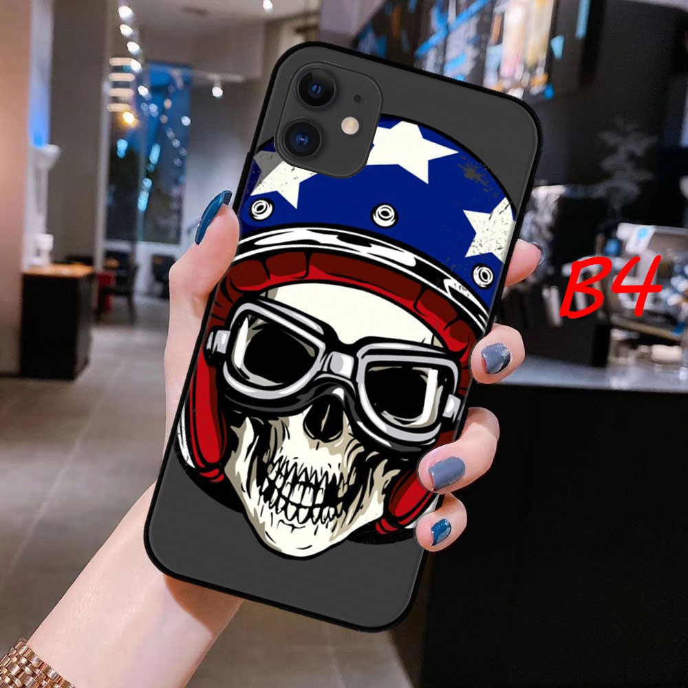 Ốp điện thoại in hình Grim Reaper đầu lâu thích hợp cho iPhone 11 Pro Max XS MAX XR X 8 7 6s 6 Plus SE 2020