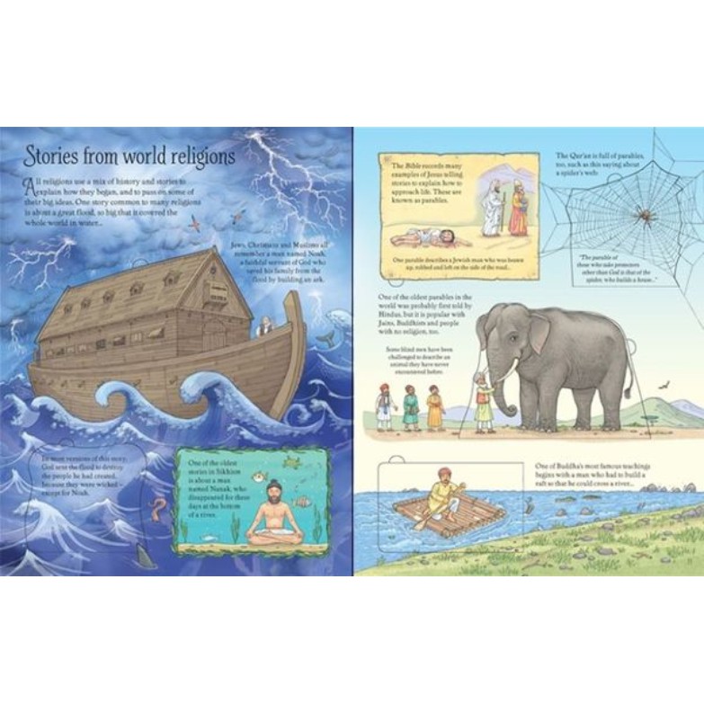 Sách Usborne - Tương tác lật mở: See inside World Religion
