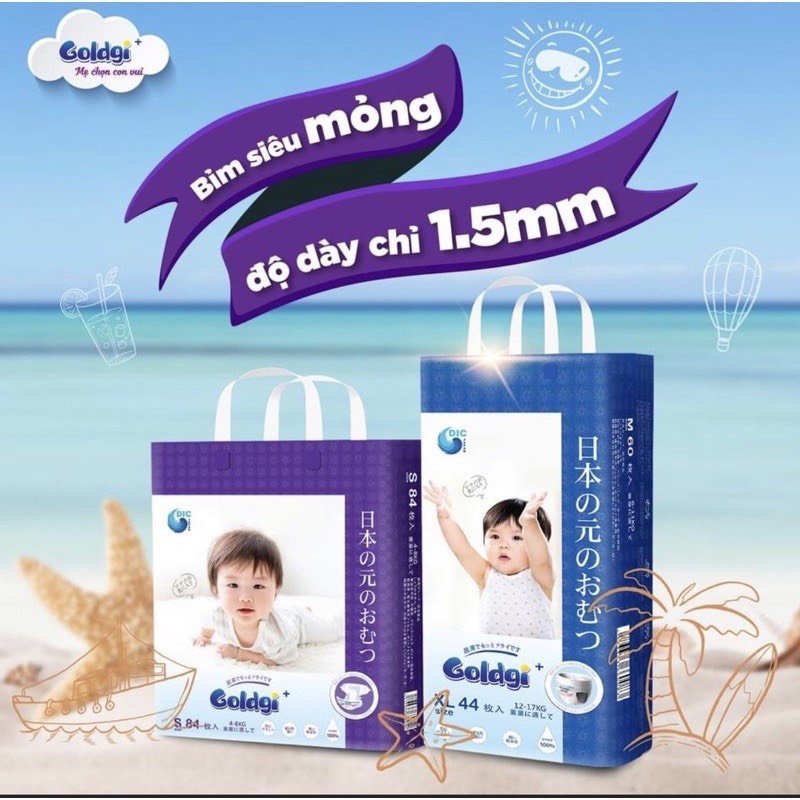 Bỉm dán/quần Goldgi+/ Goldgi X5 Nhật 💝FREESHIP💝 size Nb92/S84/M66/M60/L56/L48/XL46/XL44/XXL3