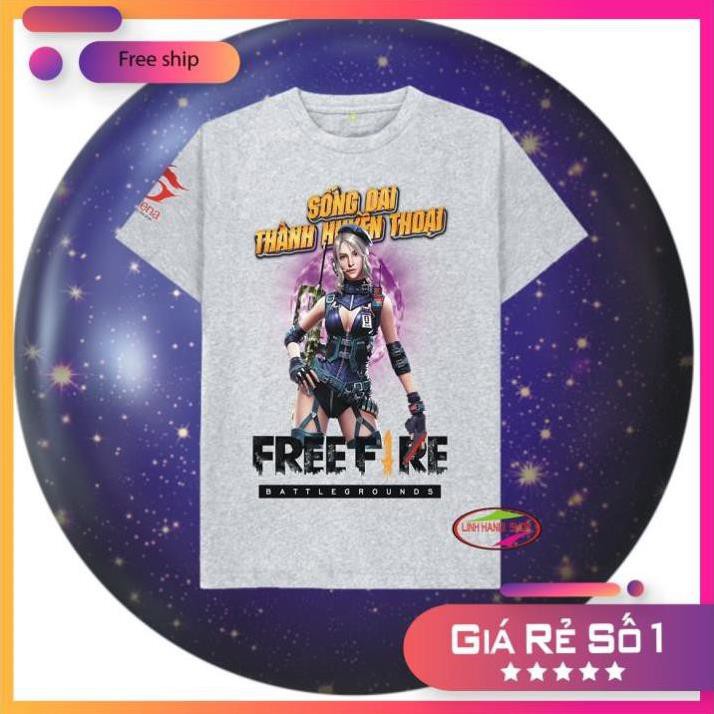 Áo Free Frie ghi xám cotton cực đẹp - Laura giá tốt nhất