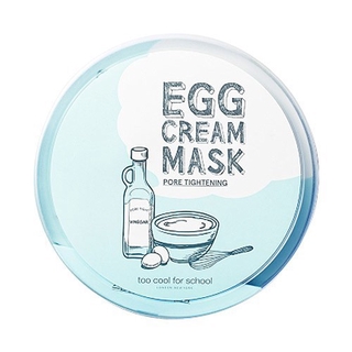 [Hàng mới về] Set 5 mặt nạ trứng gà Too Cool For School Egg Cream Mask se khít lỗ chân lông 28g