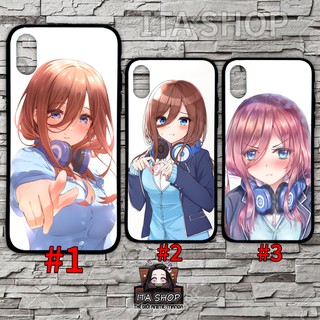 Ốp lưng Miku nakano - Anime 5toubun cho các máy I.phone, Oppo, samsung, xiaomi, realme, Reno,..,