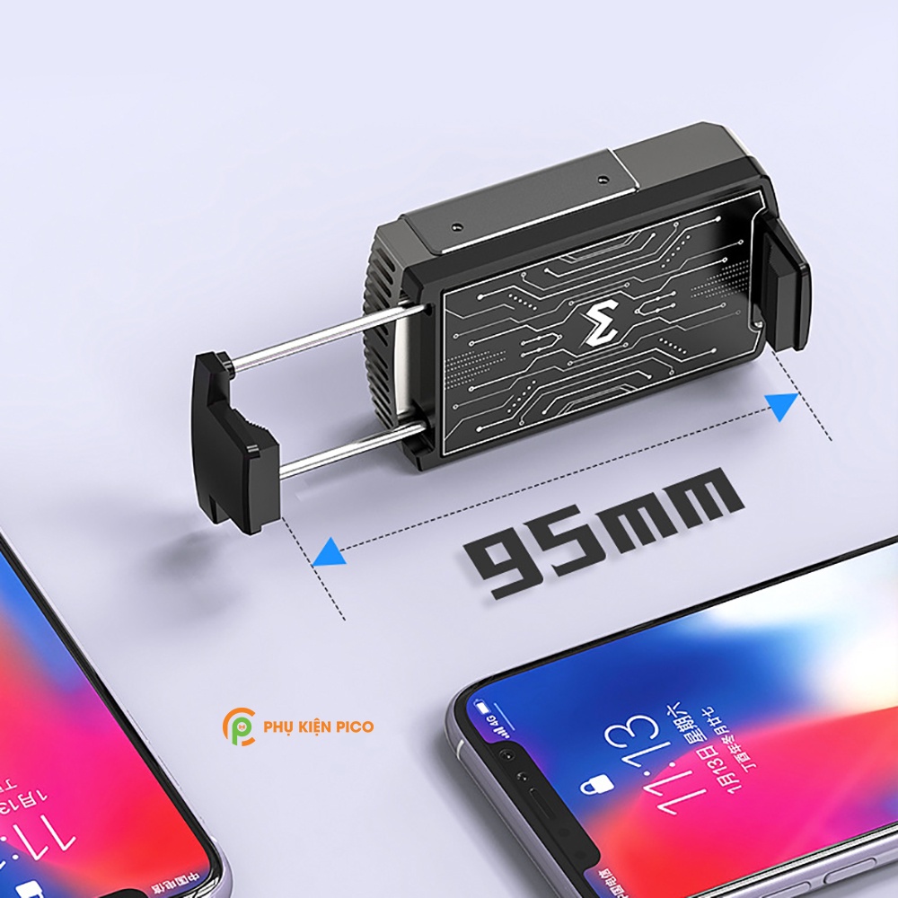 Quạt tản nhiệt điện thoại Memo DL08 bản mới nhất 2022 tản nhiệt gaming sò lạnh siêu mát, LED RGB
