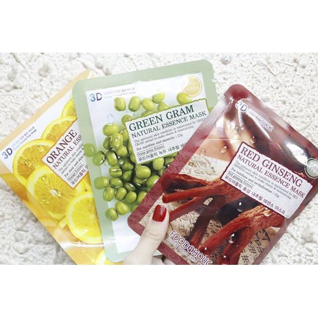Mặt nạ 3D Foodaholic: Collagen, Cà chua, Lựu, Dưa leo, Trà xanh, Lô hội, Sâm, Q10, Khoai tây | Thế Giới Skin Care