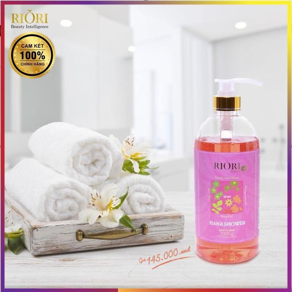 Sữa Tắm Nước HoaHương Hoa Hồng RIORI HANA 💎FREESHIP💎Shower Gel Rose 500ml  Cam Kết Chĩnh Hãng Dầu idea 💯% HM22