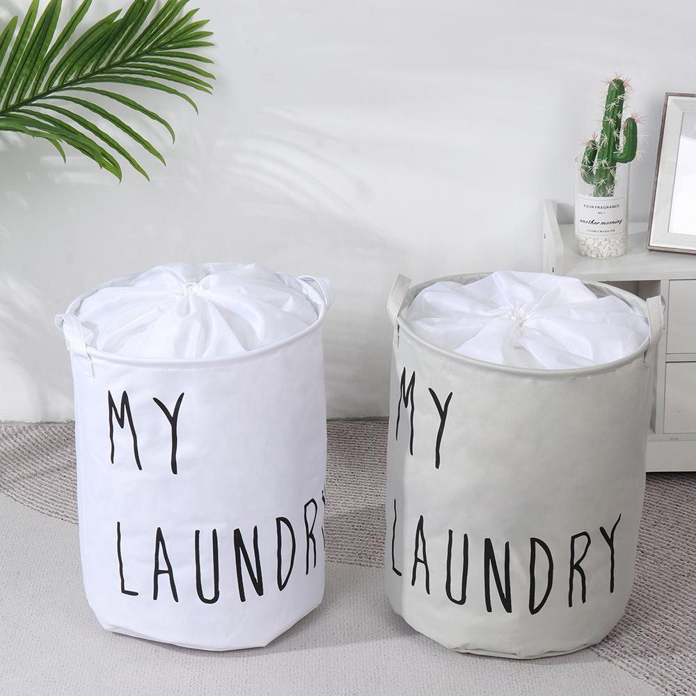 UUMIR Giỏ Đựng Quần Áo Bẩn Bằng Vải Lanh Cotton Cỡ Lớn Có Thể Gấp Gọn Tiện Dụng