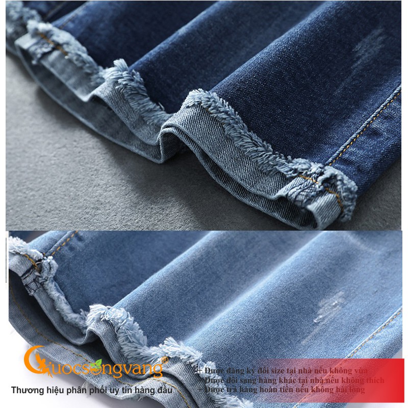 Quần short jean lưng cao quần short lưng thun GLQ123 Cuocsongvang