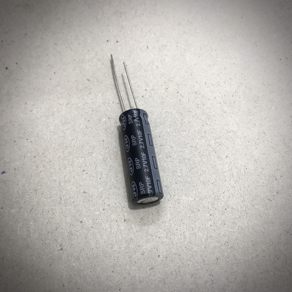 Set 6 siêu tụ điện 10F 2.7V dung lượng 11mAh - Super capacitor 10F 2.7V 06 PCs