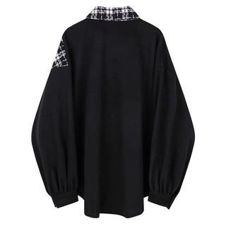 Khoác sơmi mix dạ tweed